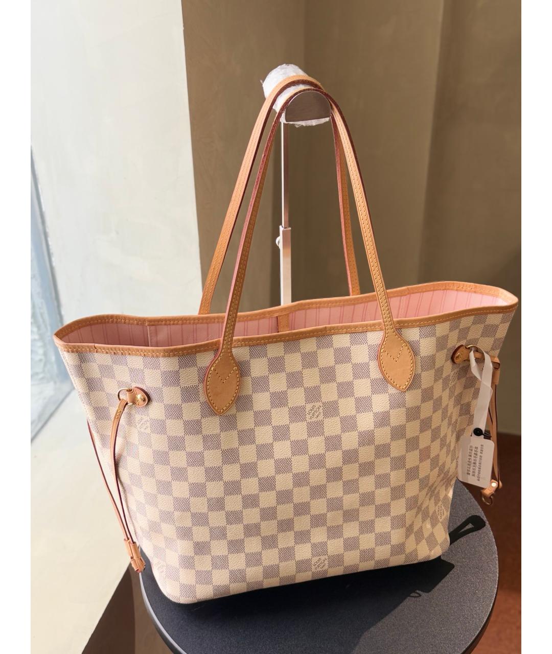 LOUIS VUITTON Бежевая сумка тоут из искусственной кожи, фото 5