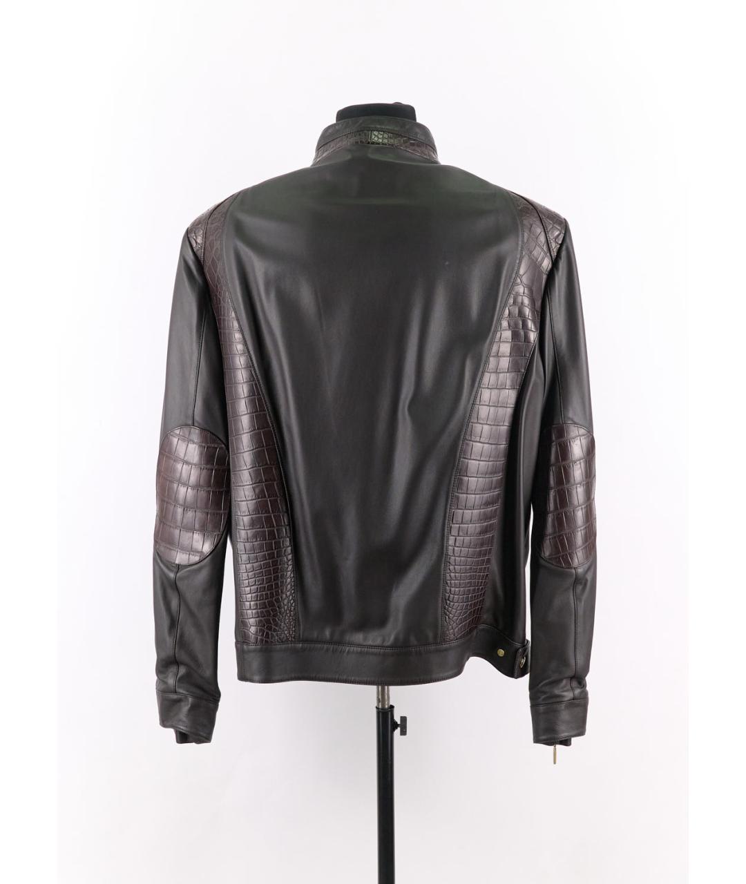 BRIONI Коричневая кожаная куртка, фото 2