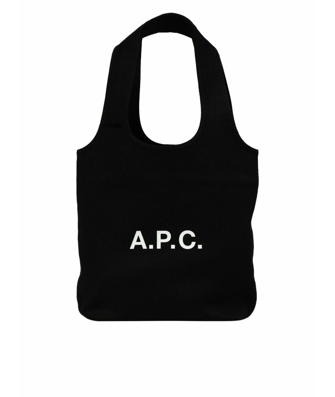 A.P.C. Черная сумка тоут, фото 1