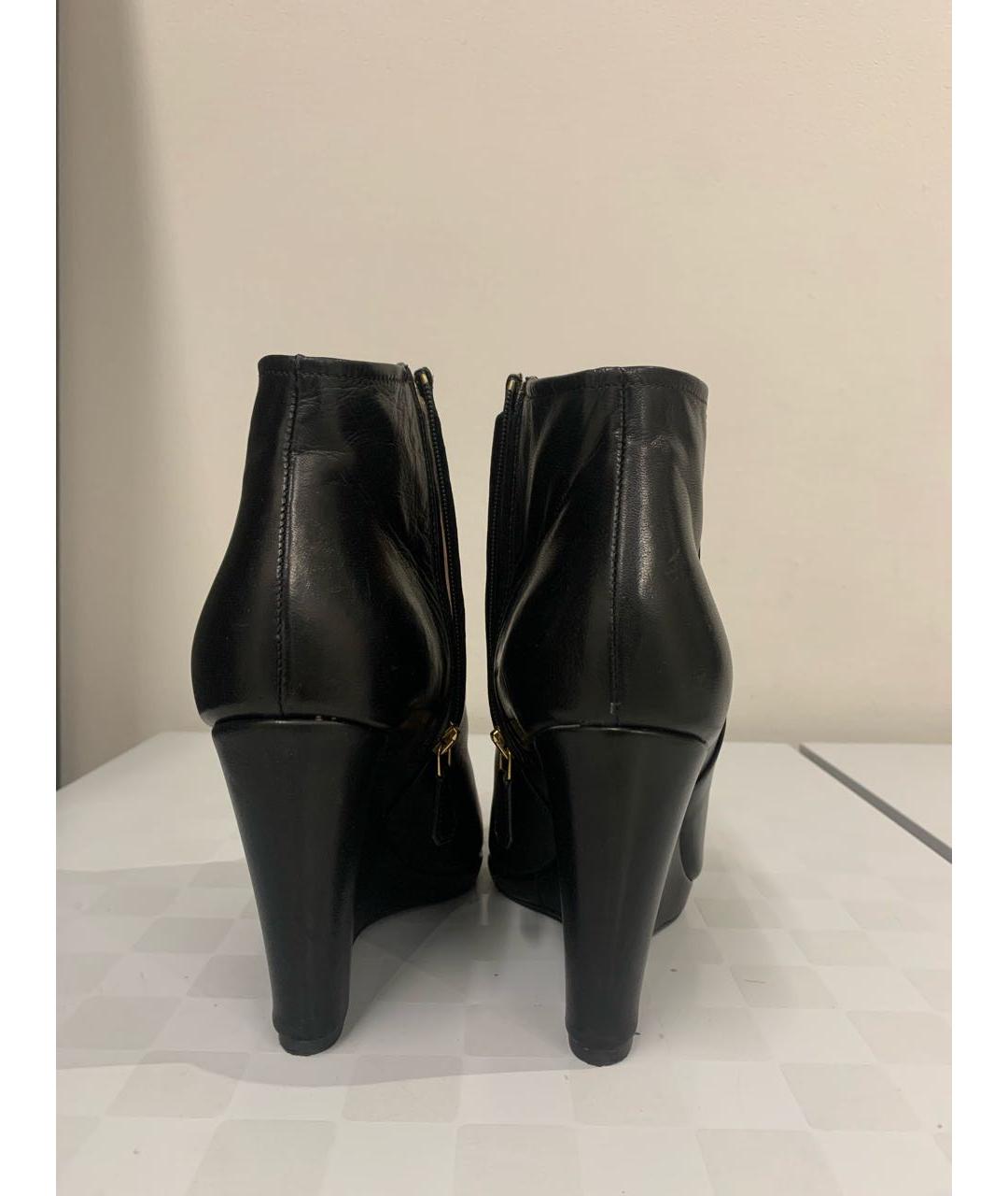 PRADA Черные кожаные ботильоны, фото 4