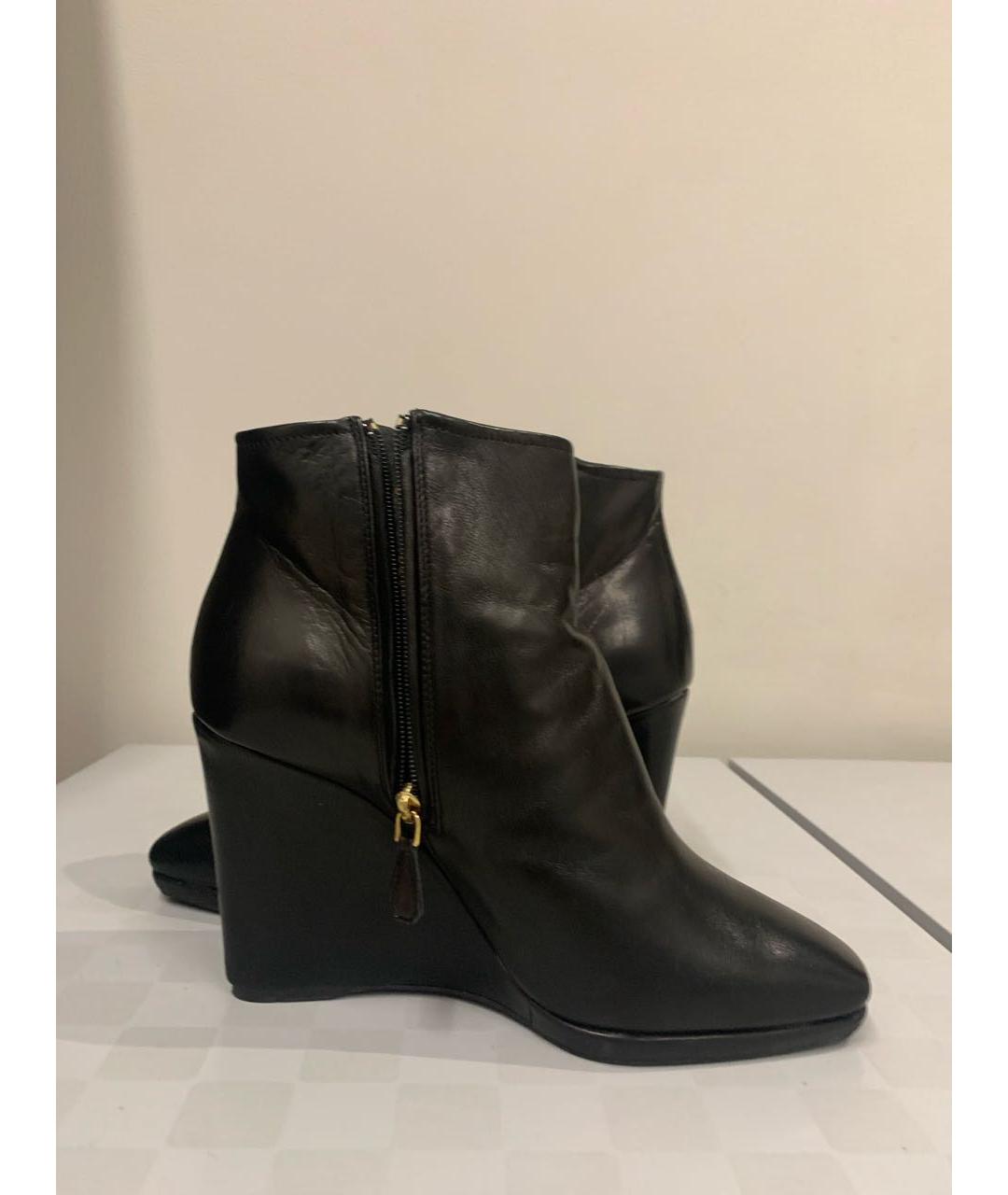 PRADA Черные кожаные ботильоны, фото 7