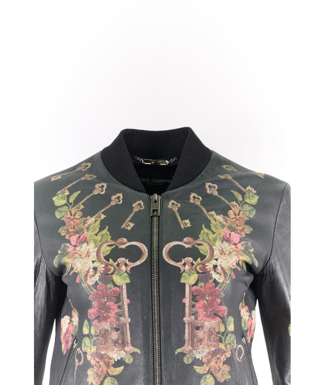 DOLCE&GABBANA Черная кожаная куртка, фото 4