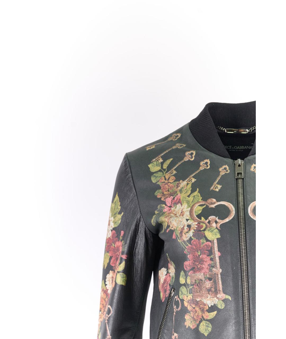 DOLCE&GABBANA Черная кожаная куртка, фото 5