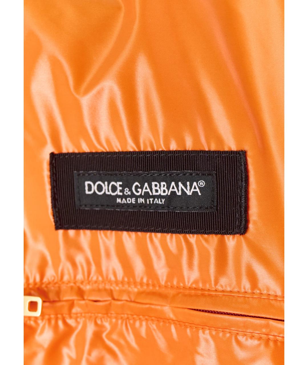 DOLCE&GABBANA Хаки полиамидовая куртка, фото 3