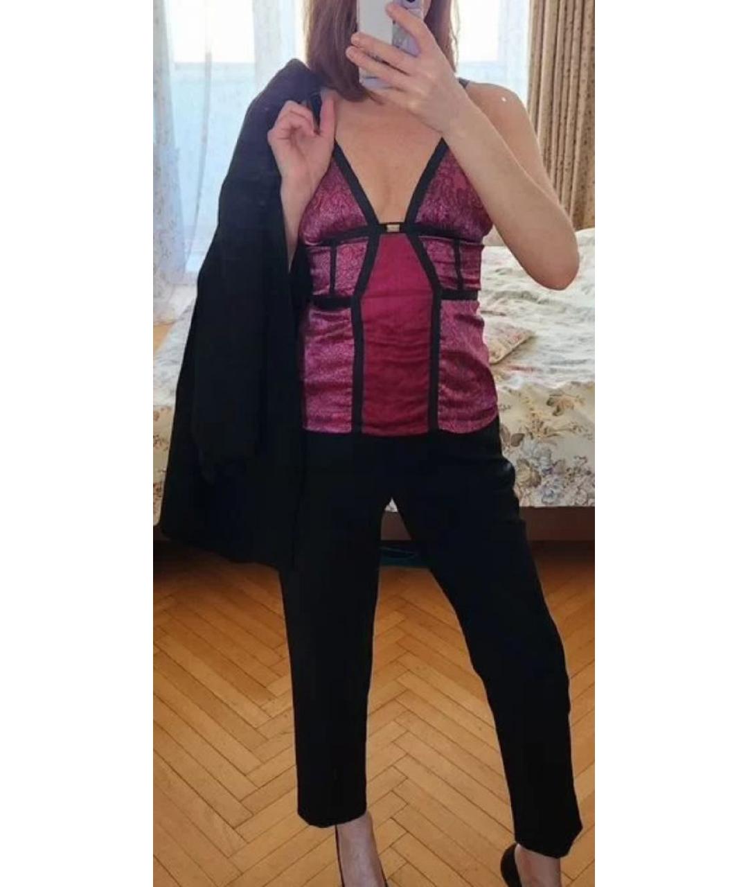 ELISABETTA FRANCHI Фуксия шелковая майка, фото 7