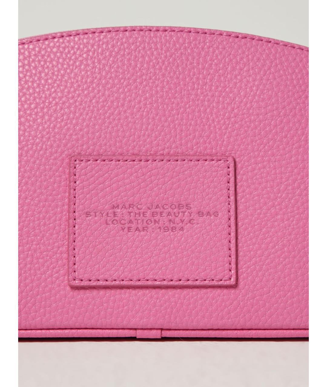 MARC JACOBS Розовая кожаная косметичка, фото 3