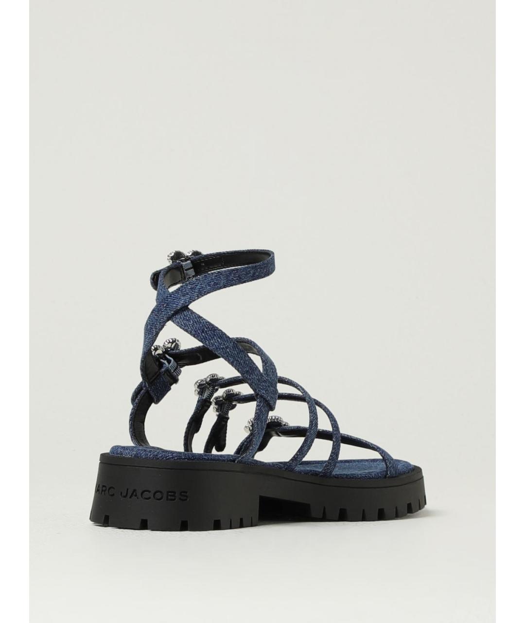 MARC JACOBS Синие текстильные сандалии, фото 3