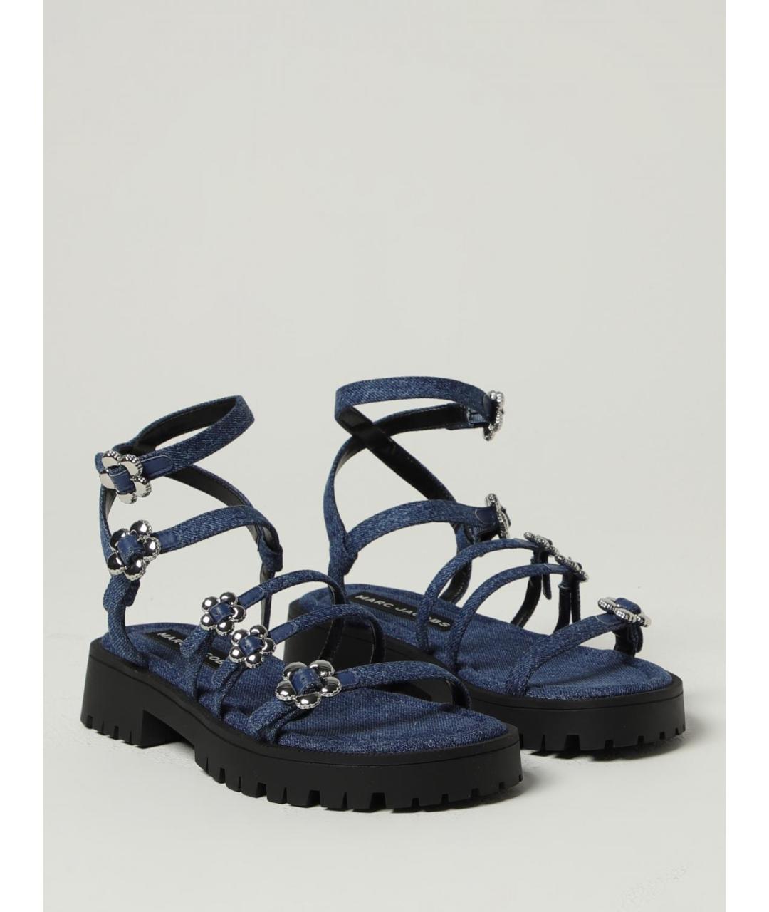 MARC JACOBS Синие текстильные сандалии, фото 2