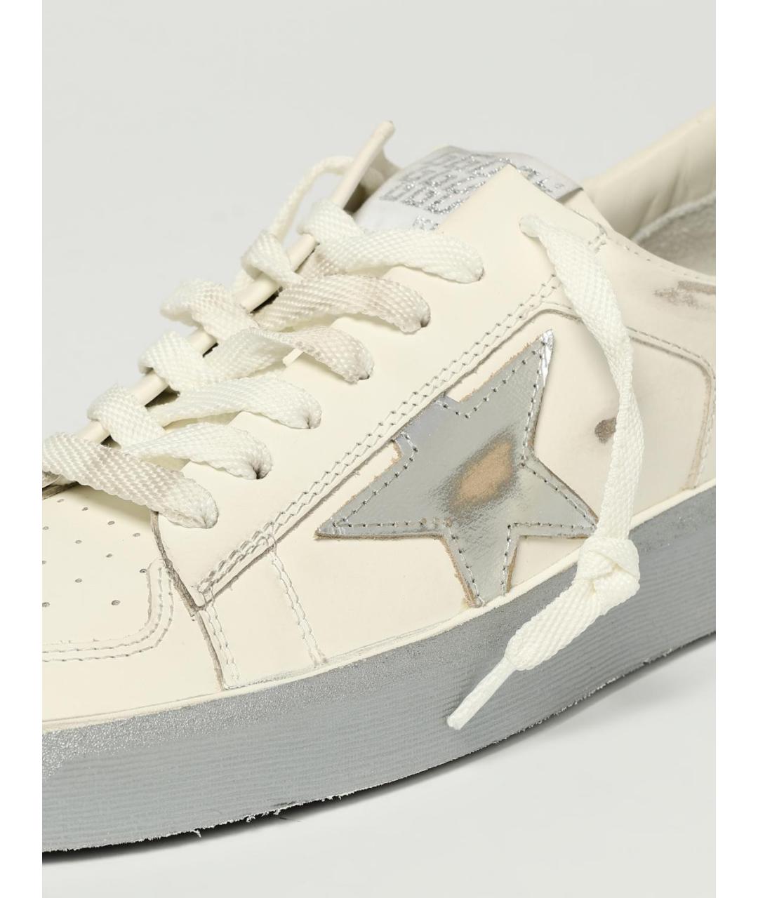 GOLDEN GOOSE DELUXE BRAND Белые кожаные кеды, фото 4