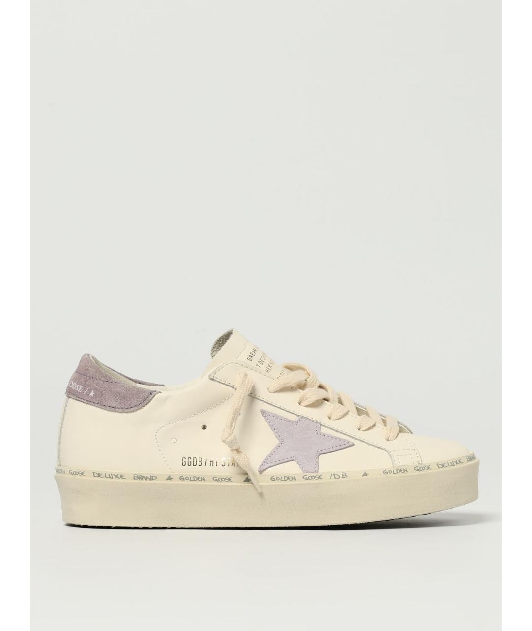 GOLDEN GOOSE DELUXE BRAND Бежевые кожаные кеды, фото 5
