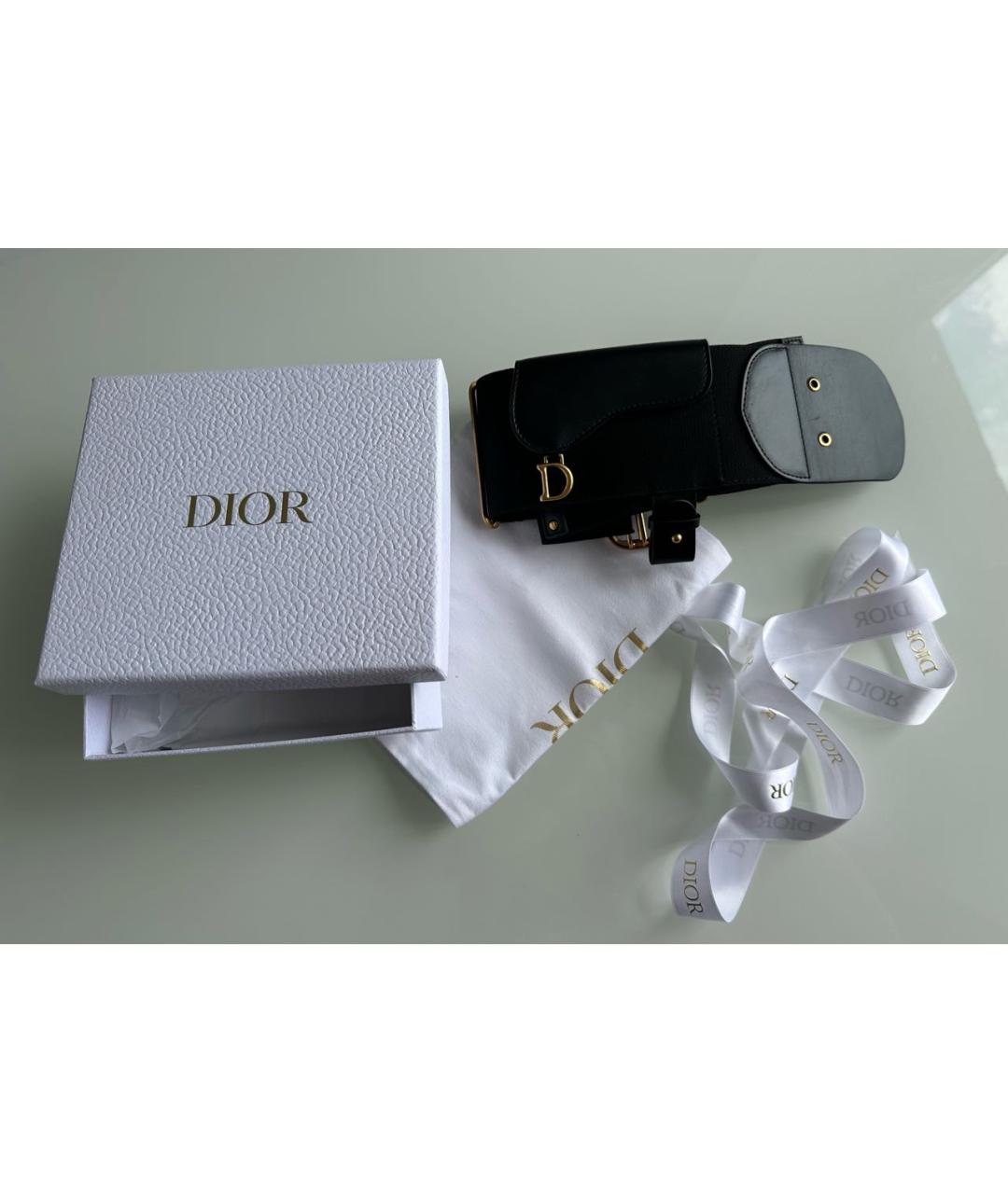 CHRISTIAN DIOR Черный ремень, фото 7