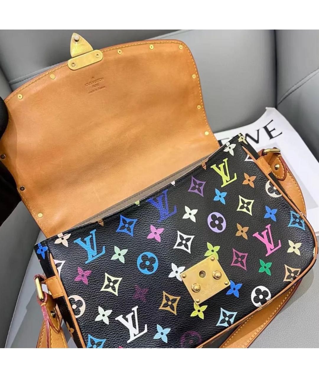 LOUIS VUITTON Черная сумка через плечо, фото 6
