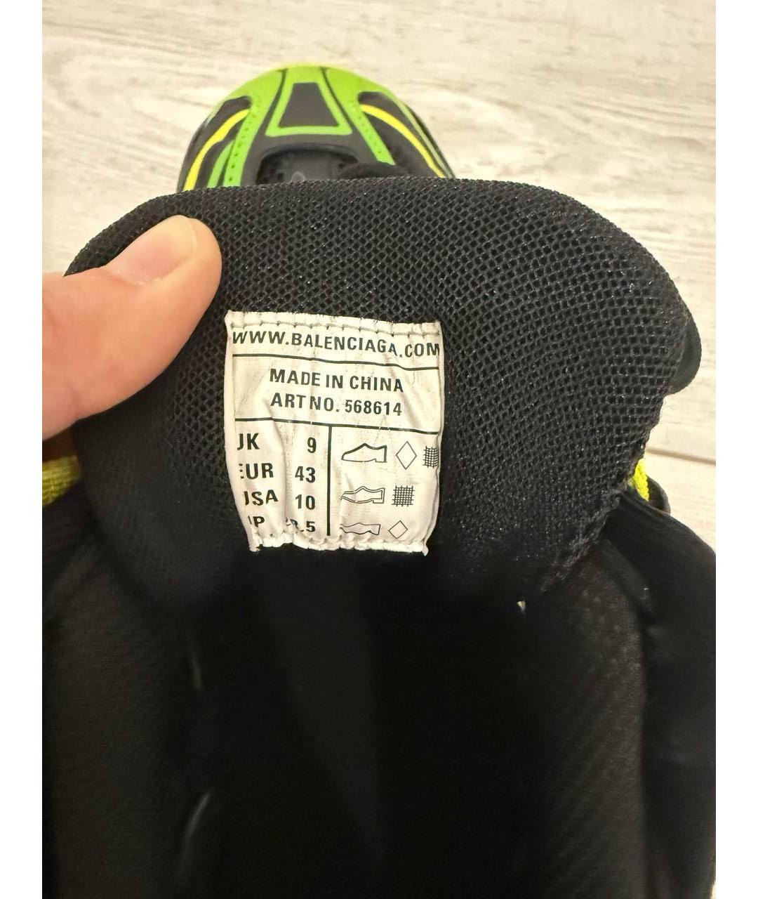BALENCIAGA Черные синтетические низкие кроссовки / кеды, фото 5