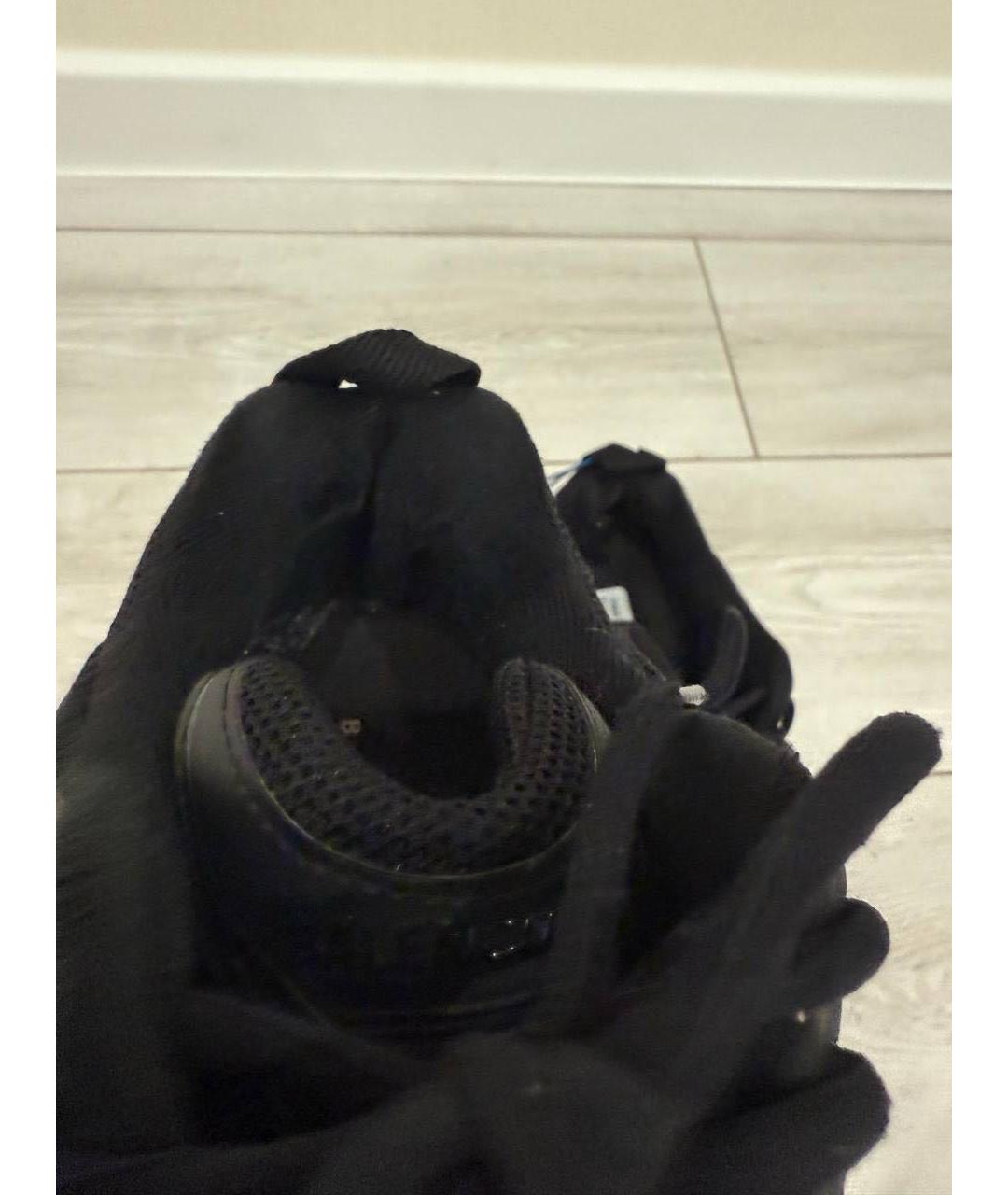 BALENCIAGA Черные текстильные низкие кроссовки / кеды, фото 6