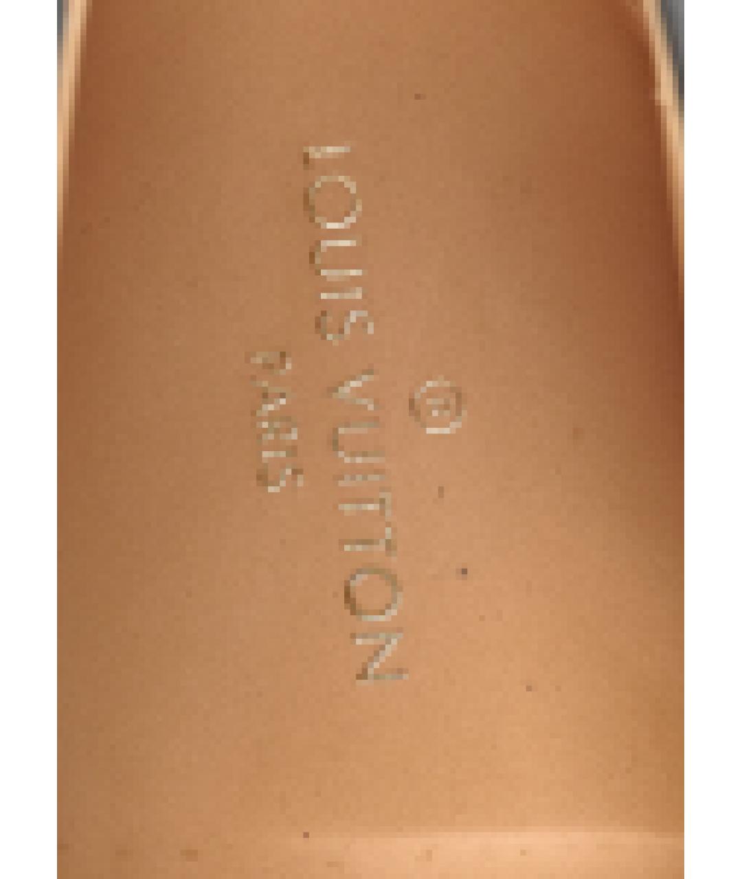 LOUIS VUITTON Синие кожаные туфли, фото 5