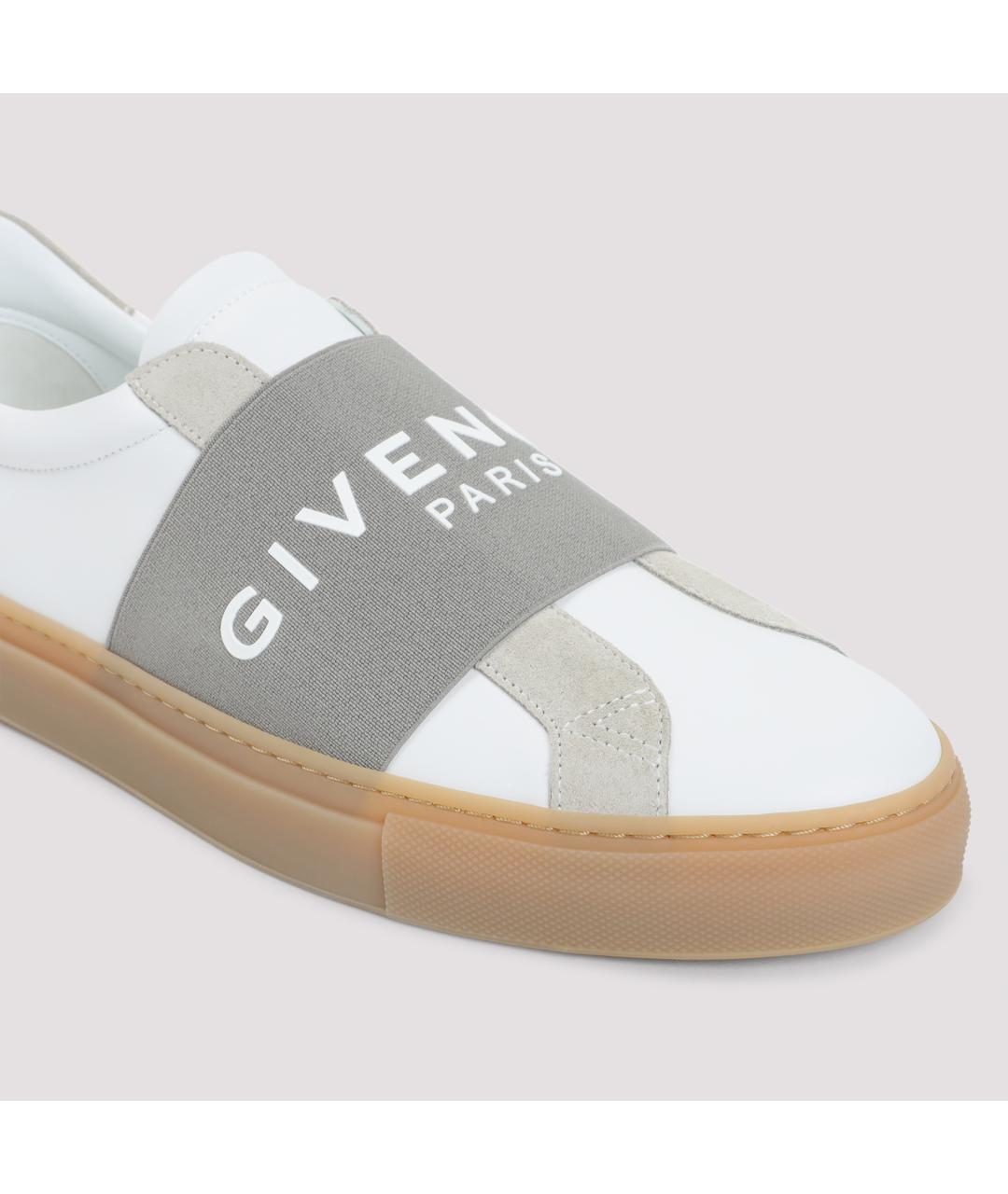 GIVENCHY Белые кожаные слипоны, фото 4