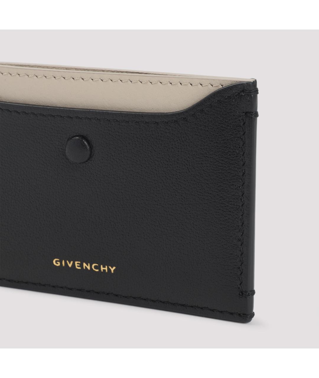 GIVENCHY Черный кожаный кардхолдер, фото 3