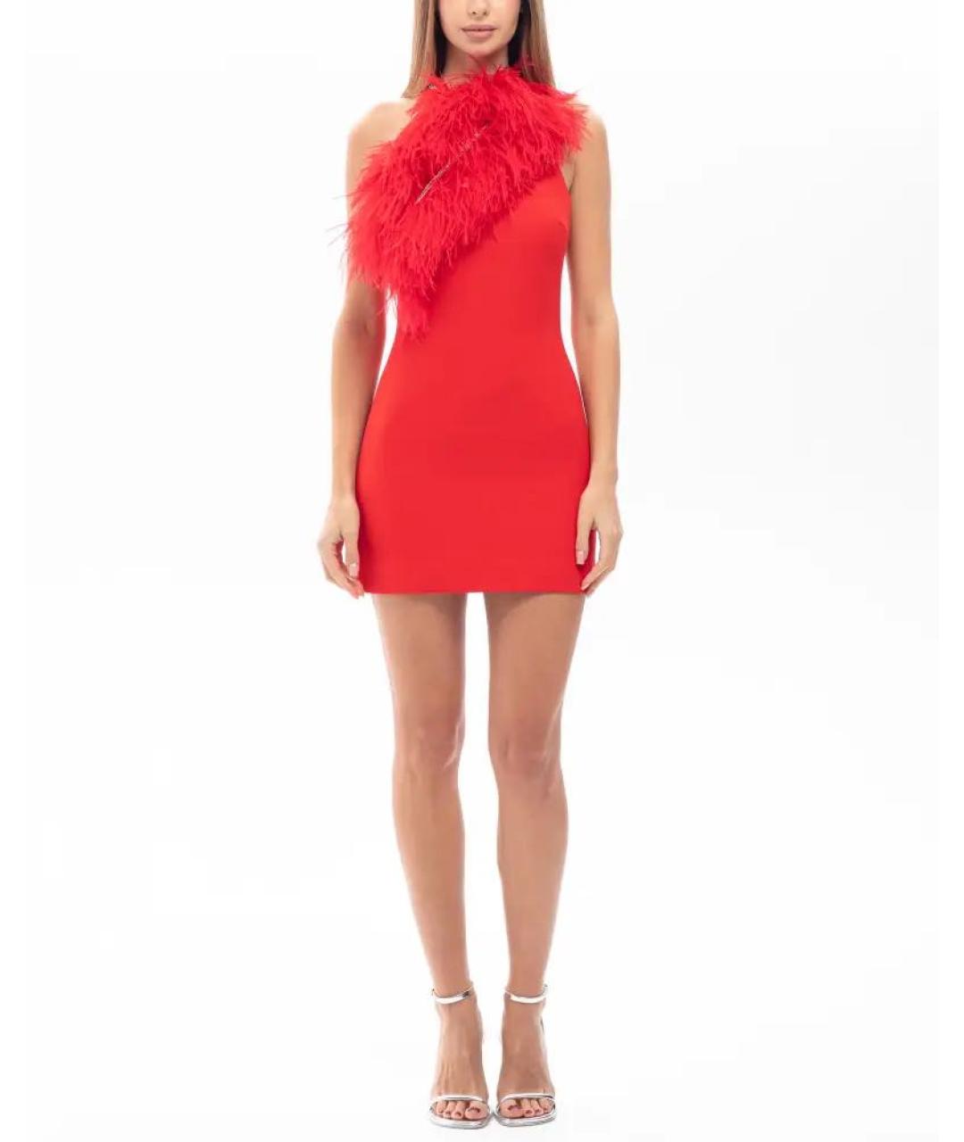 DAVID KOMA Красное коктейльное платье, фото 3
