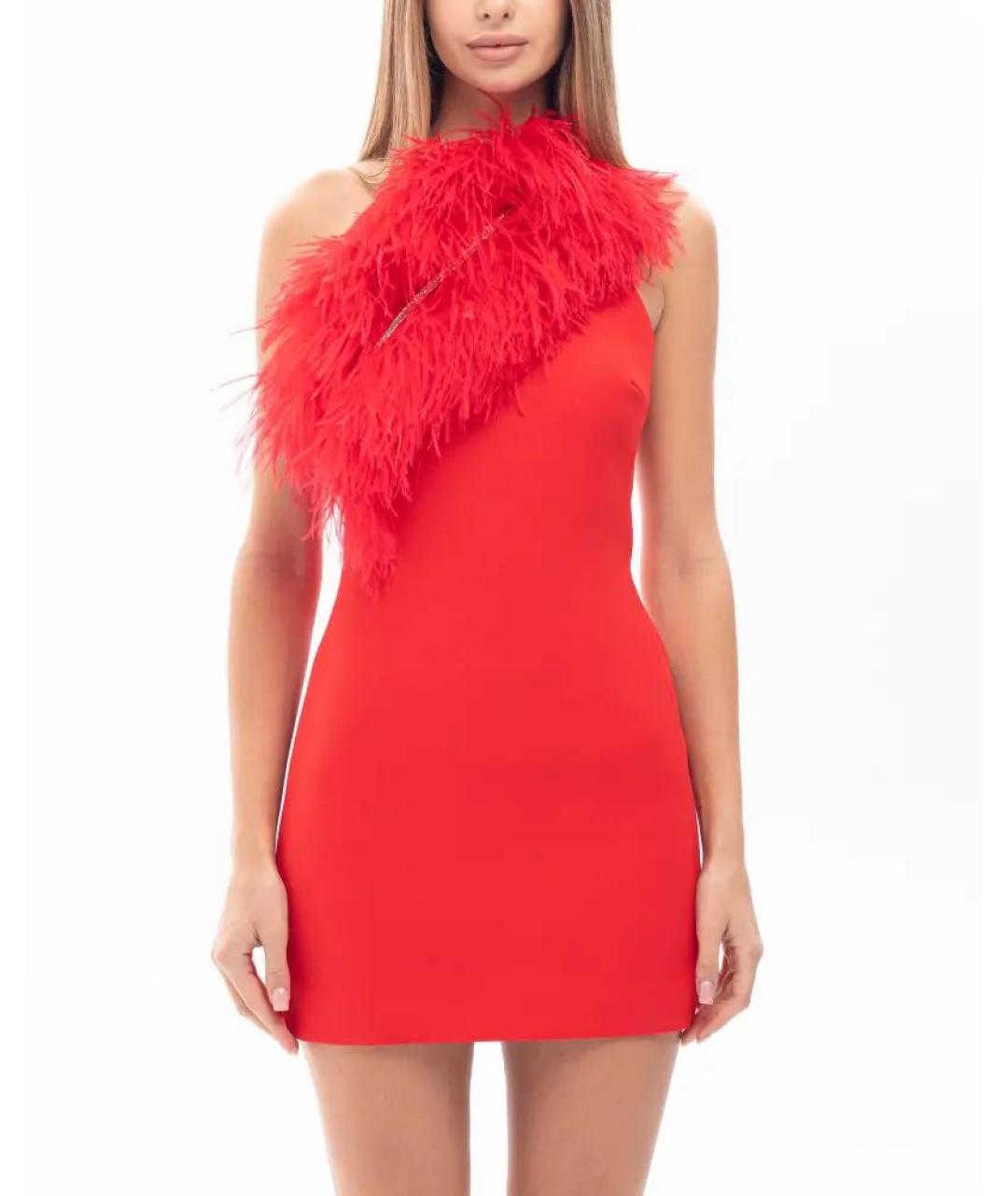 DAVID KOMA Красное коктейльное платье, фото 4