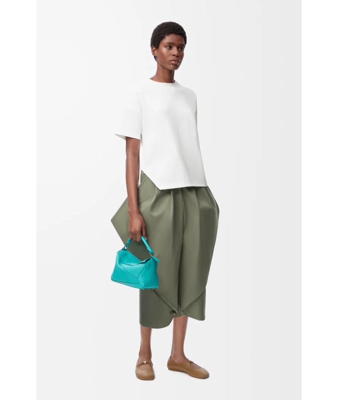 LOEWE Белая хлопковая футболка, фото 2