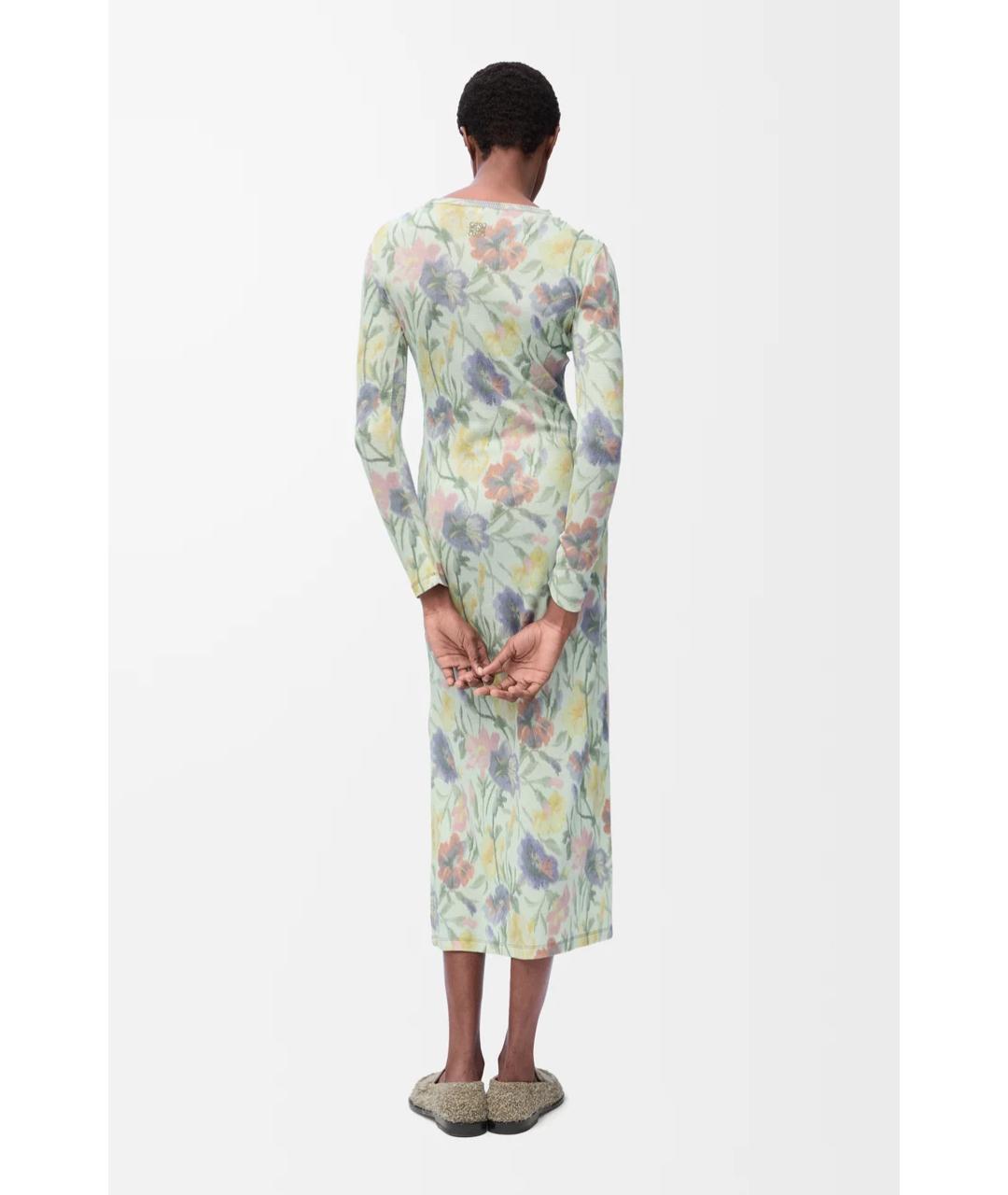LOEWE Мульти хлопковое повседневное платье, фото 3