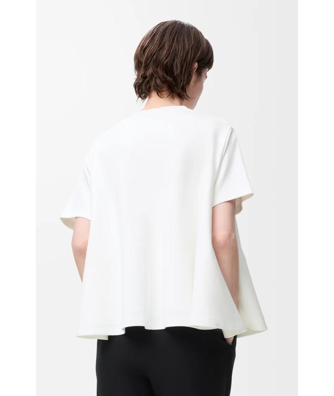 LOEWE Белая хлопковая футболка, фото 4