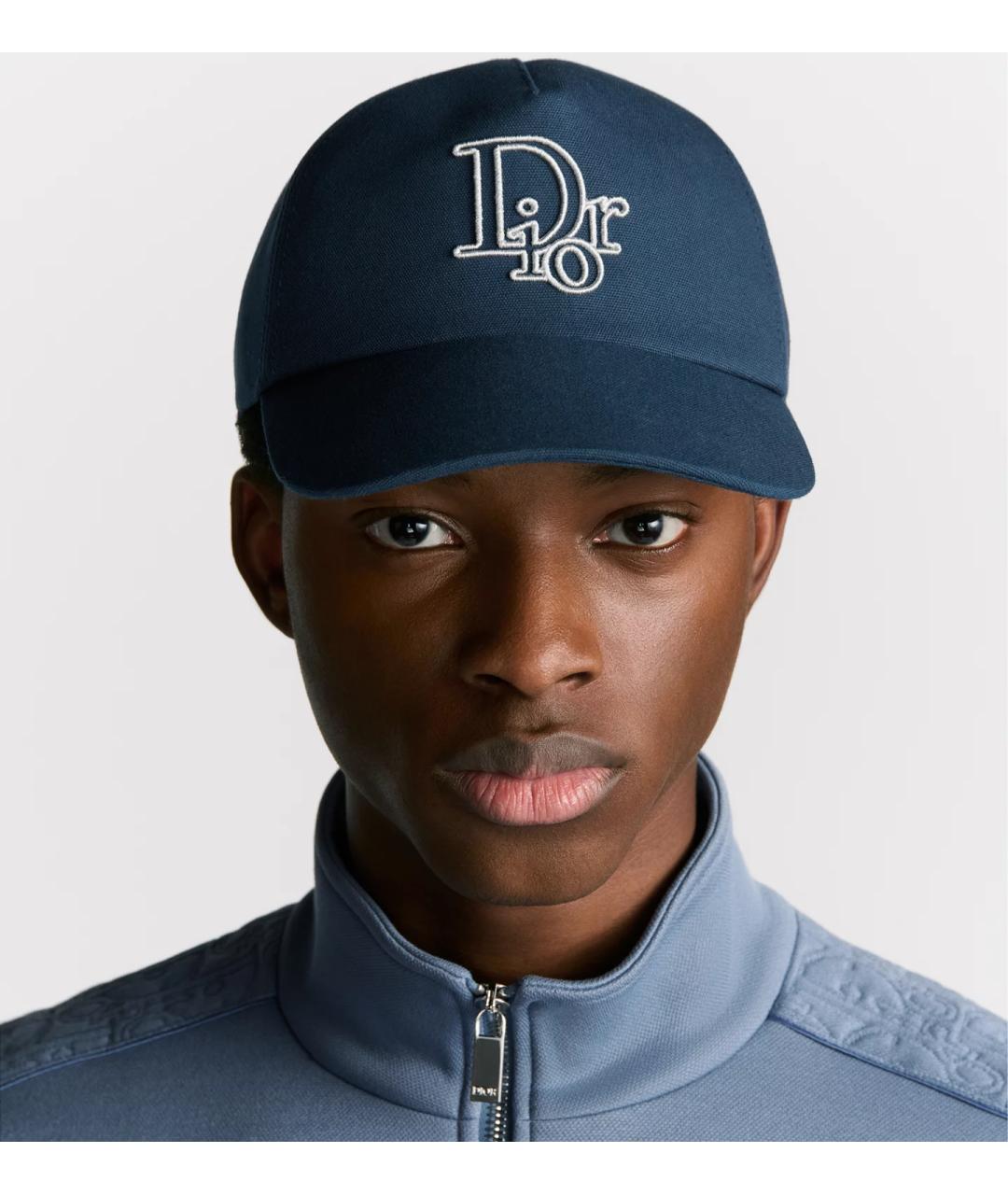 CHRISTIAN DIOR Синяя хлопковая кепка/бейсболка, фото 2