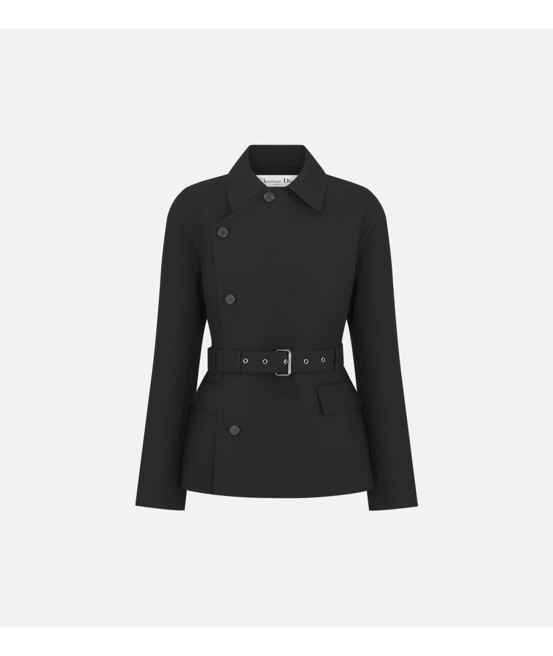 CHRISTIAN DIOR Черная шерстяная куртка, фото 3