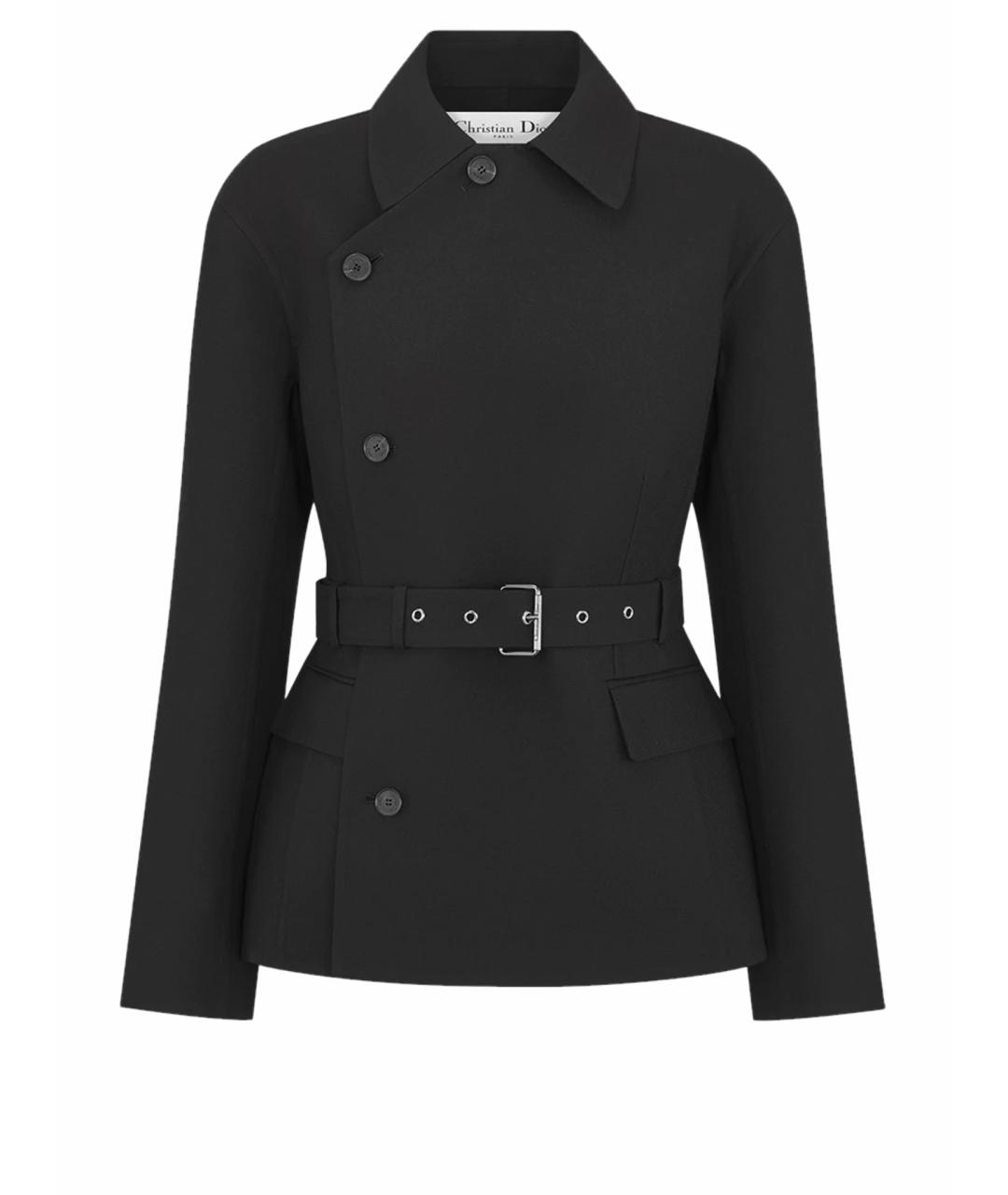 CHRISTIAN DIOR Черная шерстяная куртка, фото 1