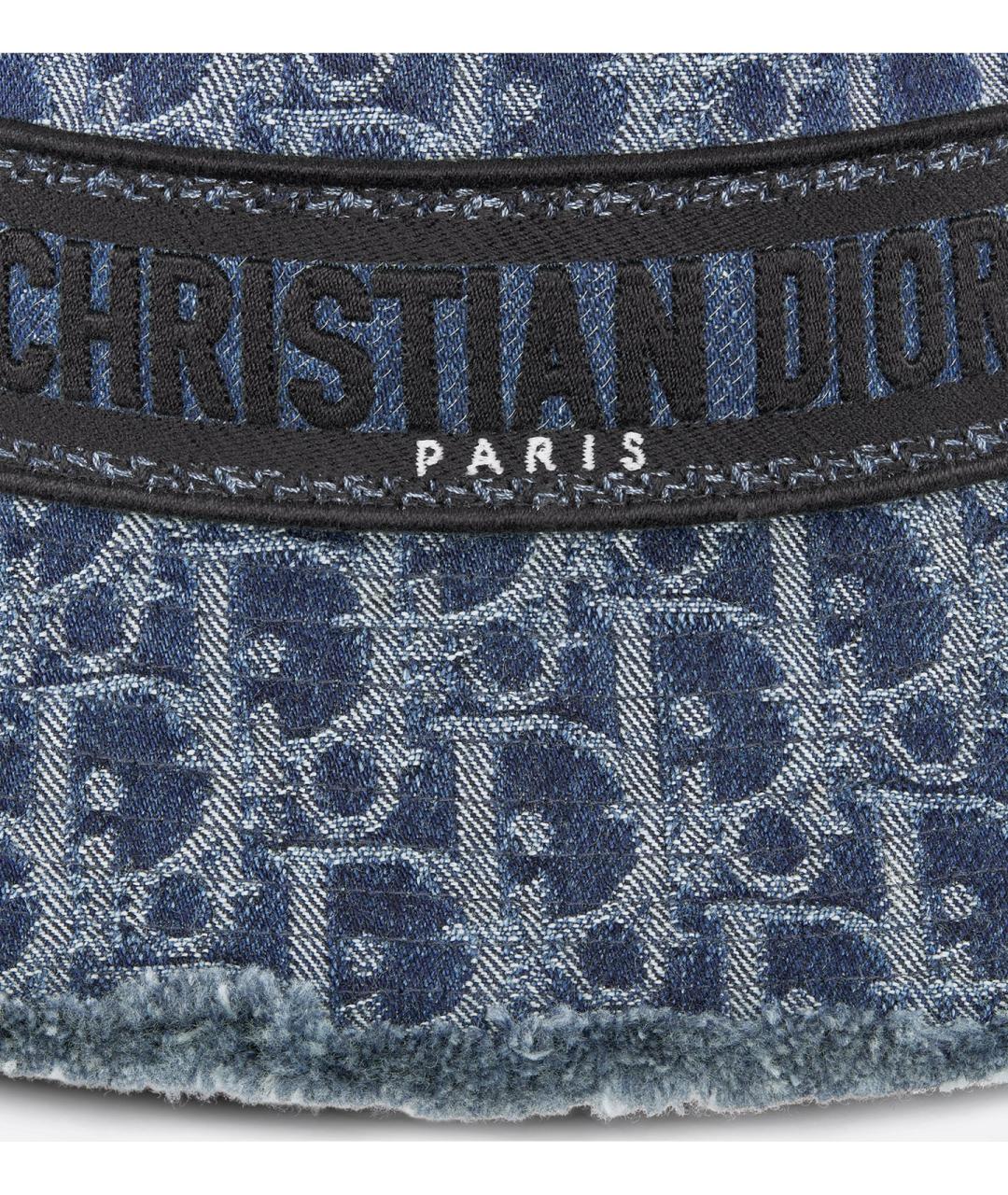 CHRISTIAN DIOR Синяя хлопковая шляпа, фото 4