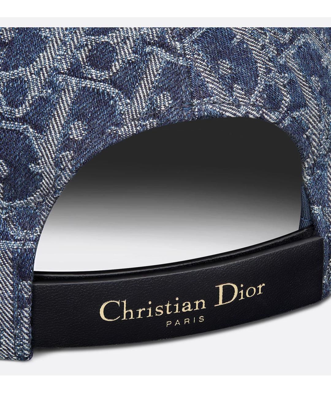 CHRISTIAN DIOR Синяя хлопковая кепка, фото 4
