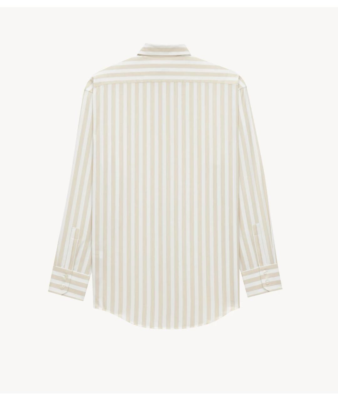 SAINT LAURENT Бежевая хлопковая рубашка, фото 2