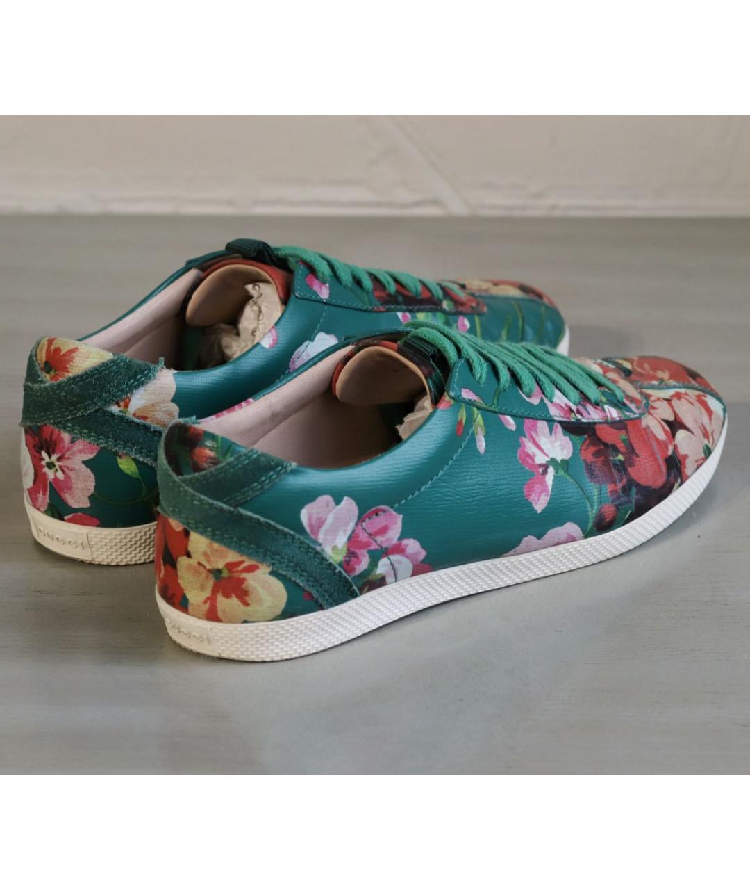 GUCCI Мульти кожаные кеды, фото 6