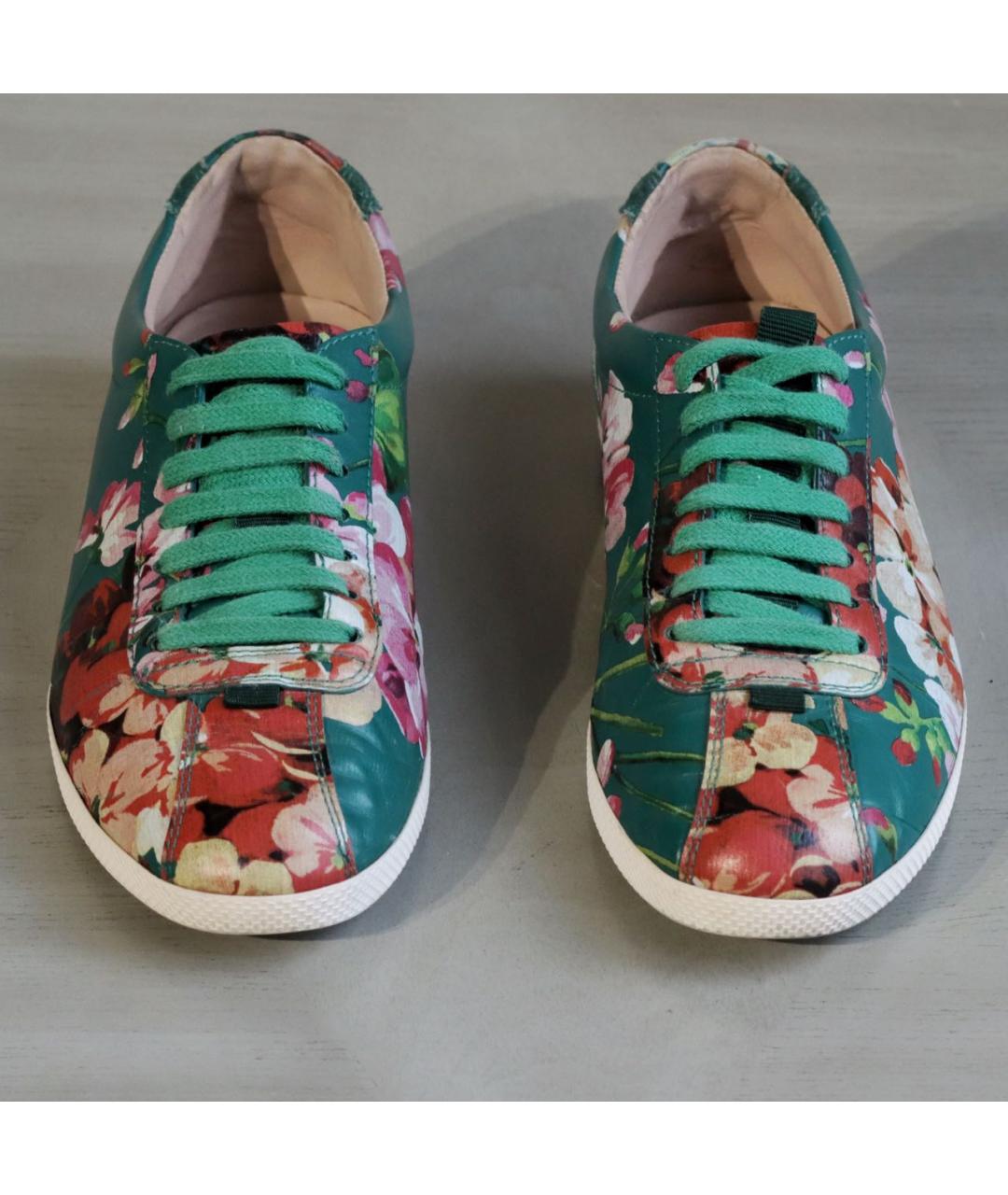GUCCI Мульти кожаные кеды, фото 2