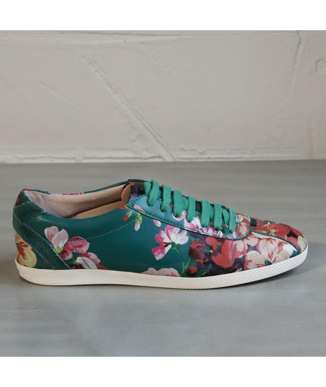 GUCCI Мульти кожаные кеды, фото 9