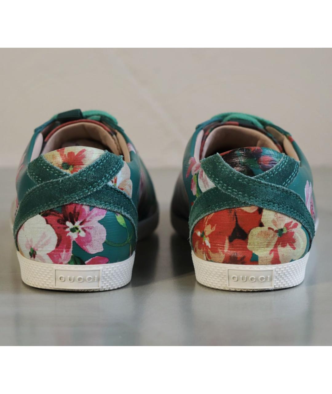 GUCCI Мульти кожаные кеды, фото 3