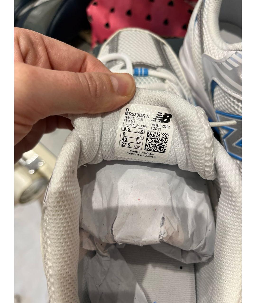 NEW BALANCE Белые низкие кроссовки / кеды, фото 6