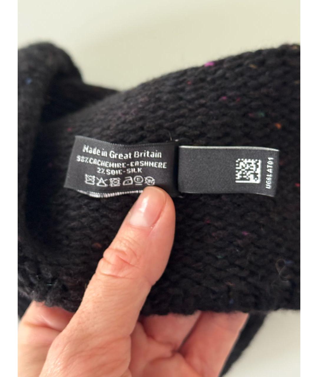 CHANEL Черная кашемировая шапка, фото 4