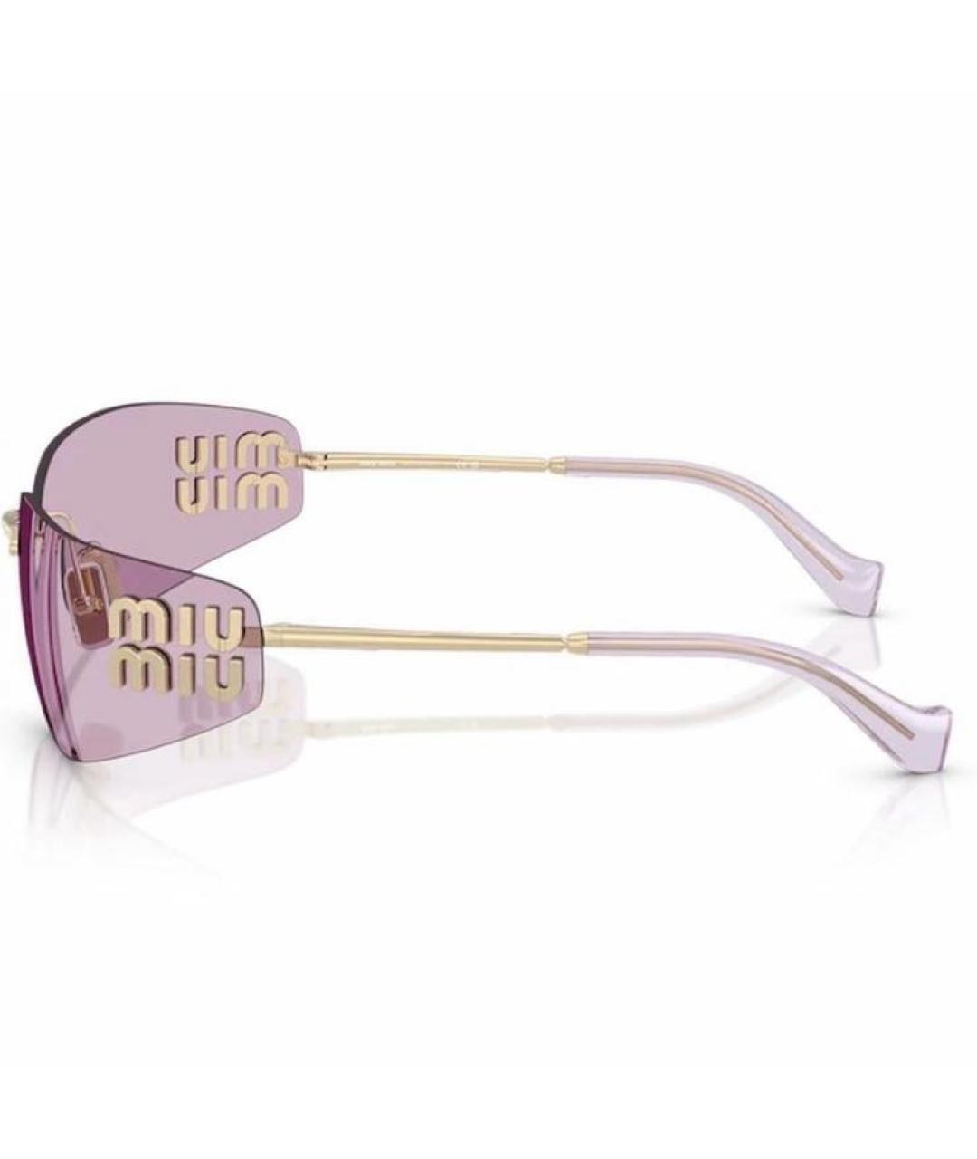 MIU MIU Розовые солнцезащитные очки, фото 3