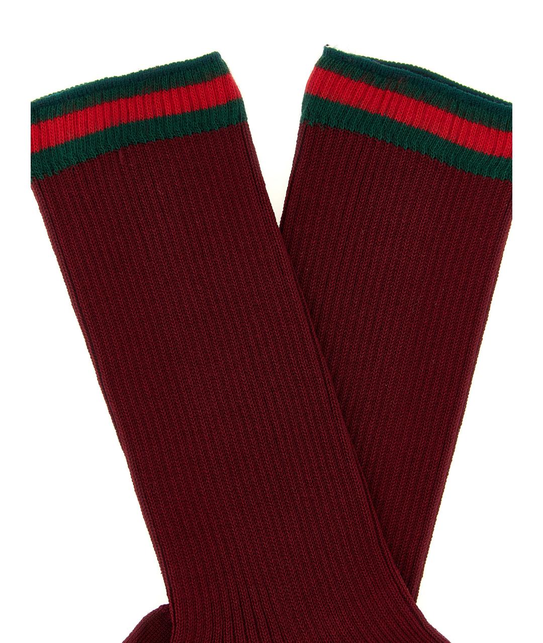 GUCCI Бордовые носки, чулки и колготы, фото 3