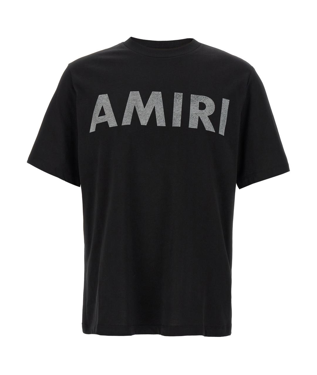 AMIRI Черная хлопковая футболка, фото 1