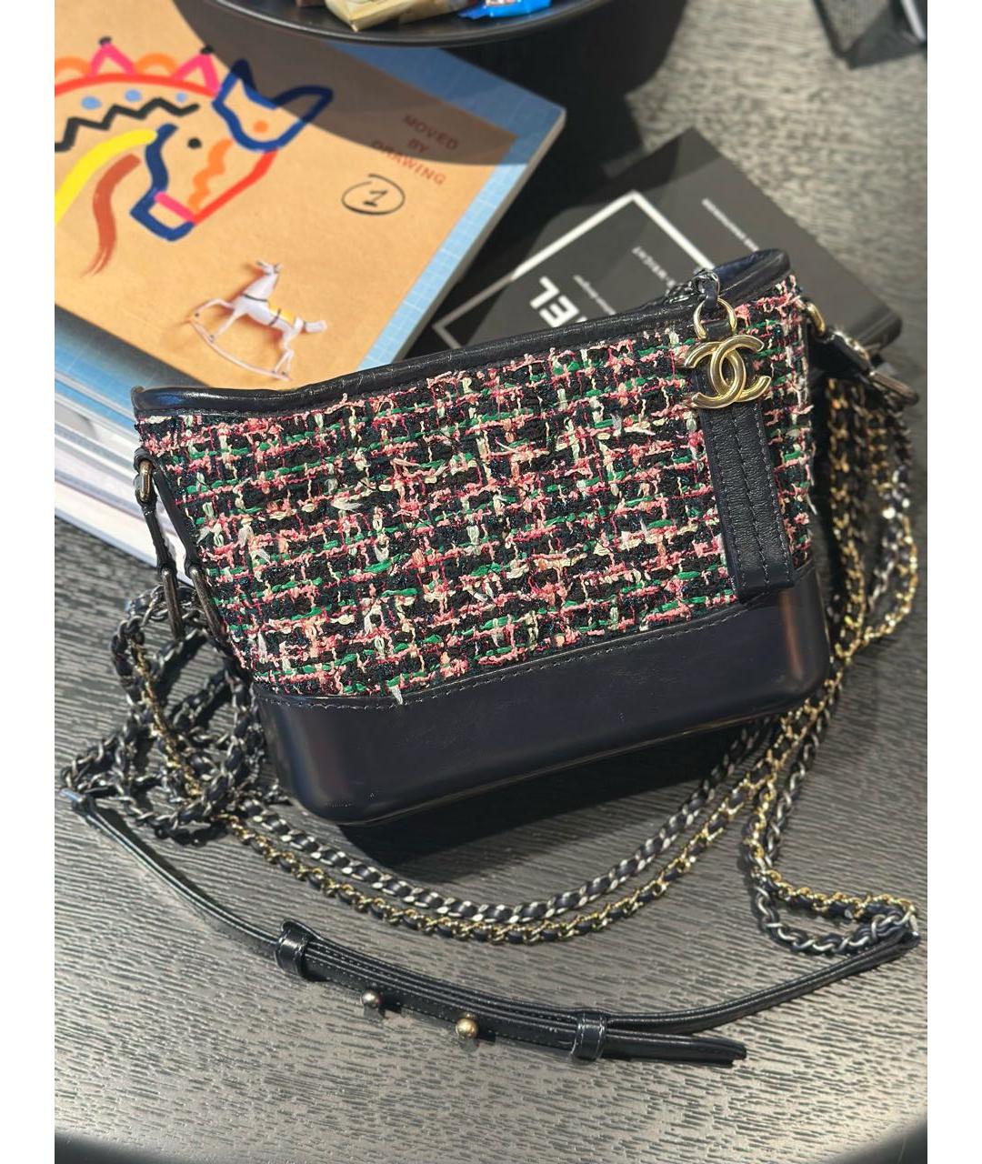 CHANEL Мульти твидовая сумка через плечо, фото 9