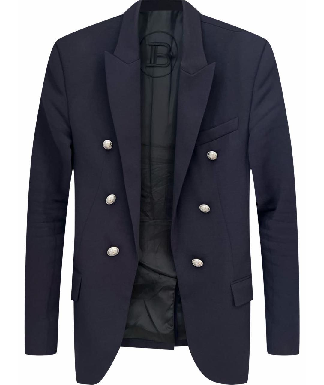 BALMAIN Темно-синий пиджак, фото 1