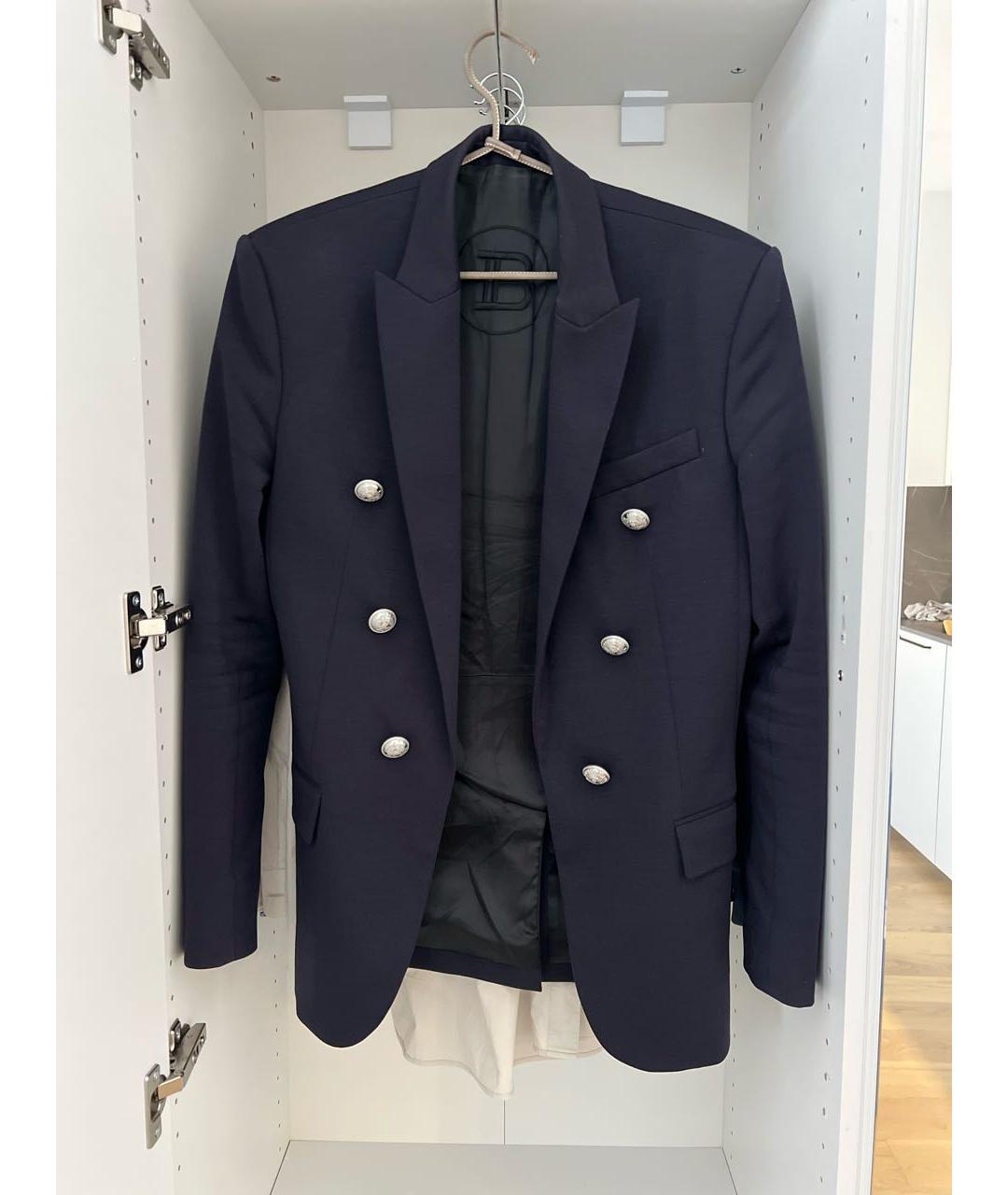 BALMAIN Темно-синий пиджак, фото 5