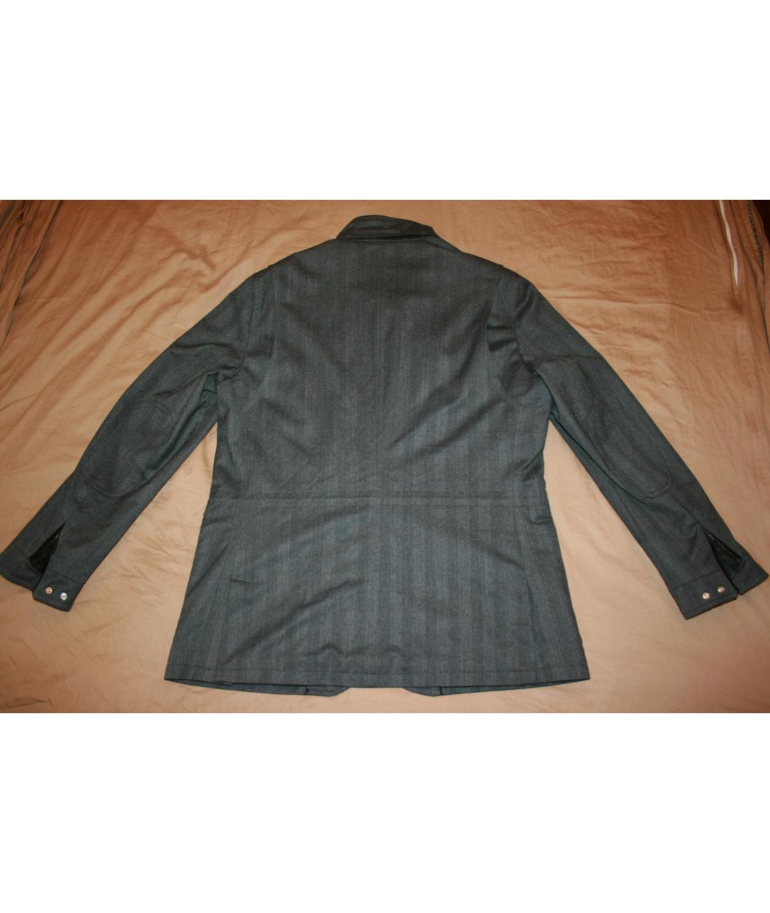 ERMENEGILDO ZEGNA XXX Серая шерстяная куртка, фото 2