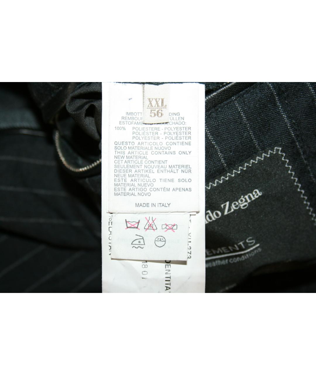 ERMENEGILDO ZEGNA XXX Серая шерстяная куртка, фото 6