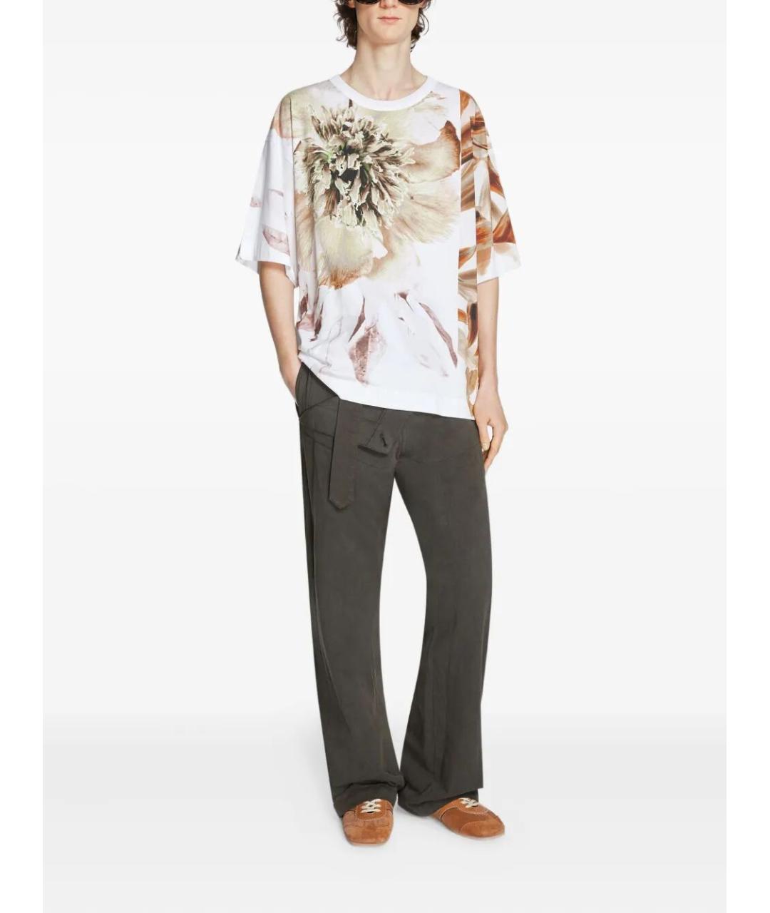 DRIES VAN NOTEN Мульти хлопковая футболка, фото 4
