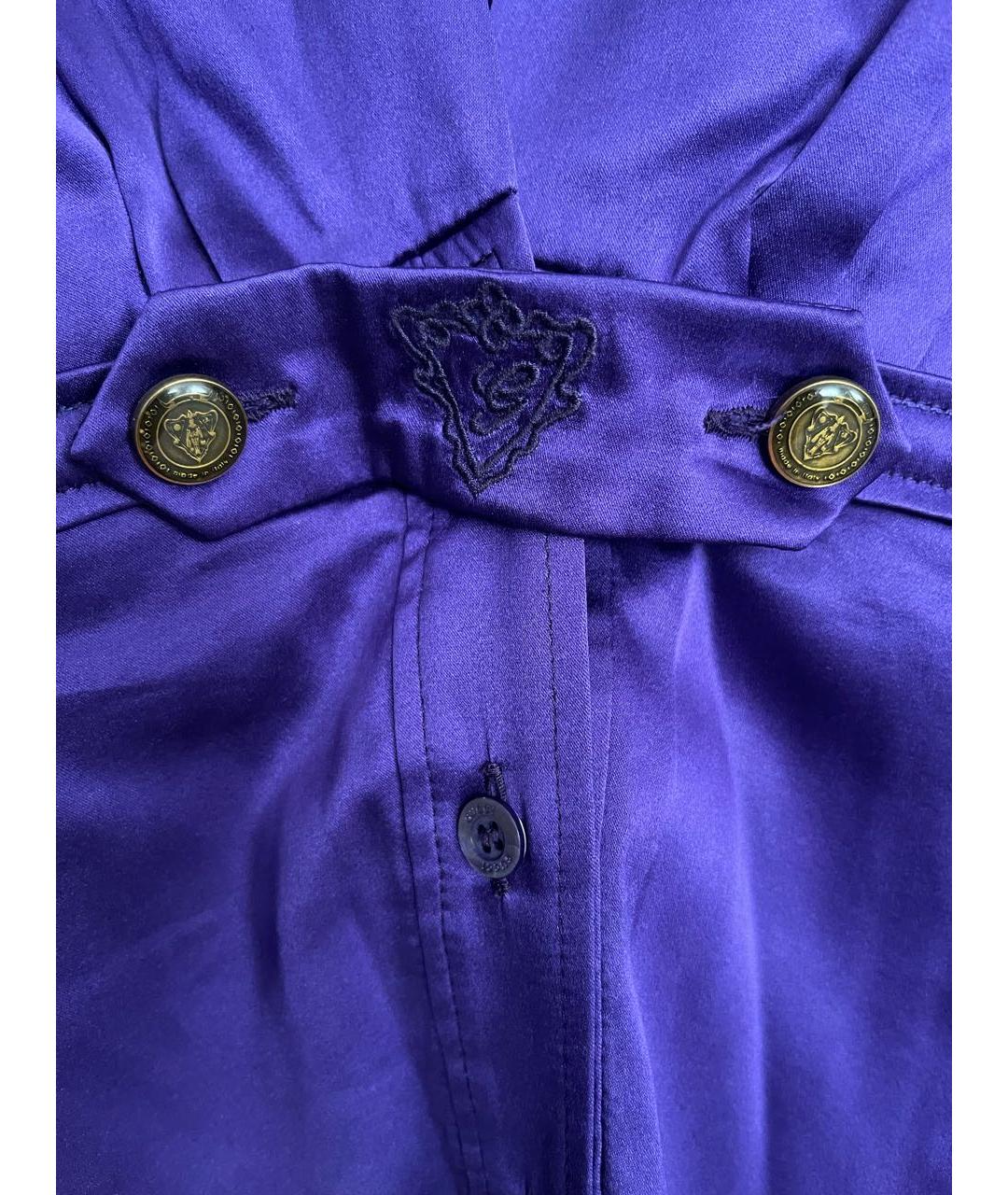 GUCCI Фиолетовая шелковая блузы, фото 2
