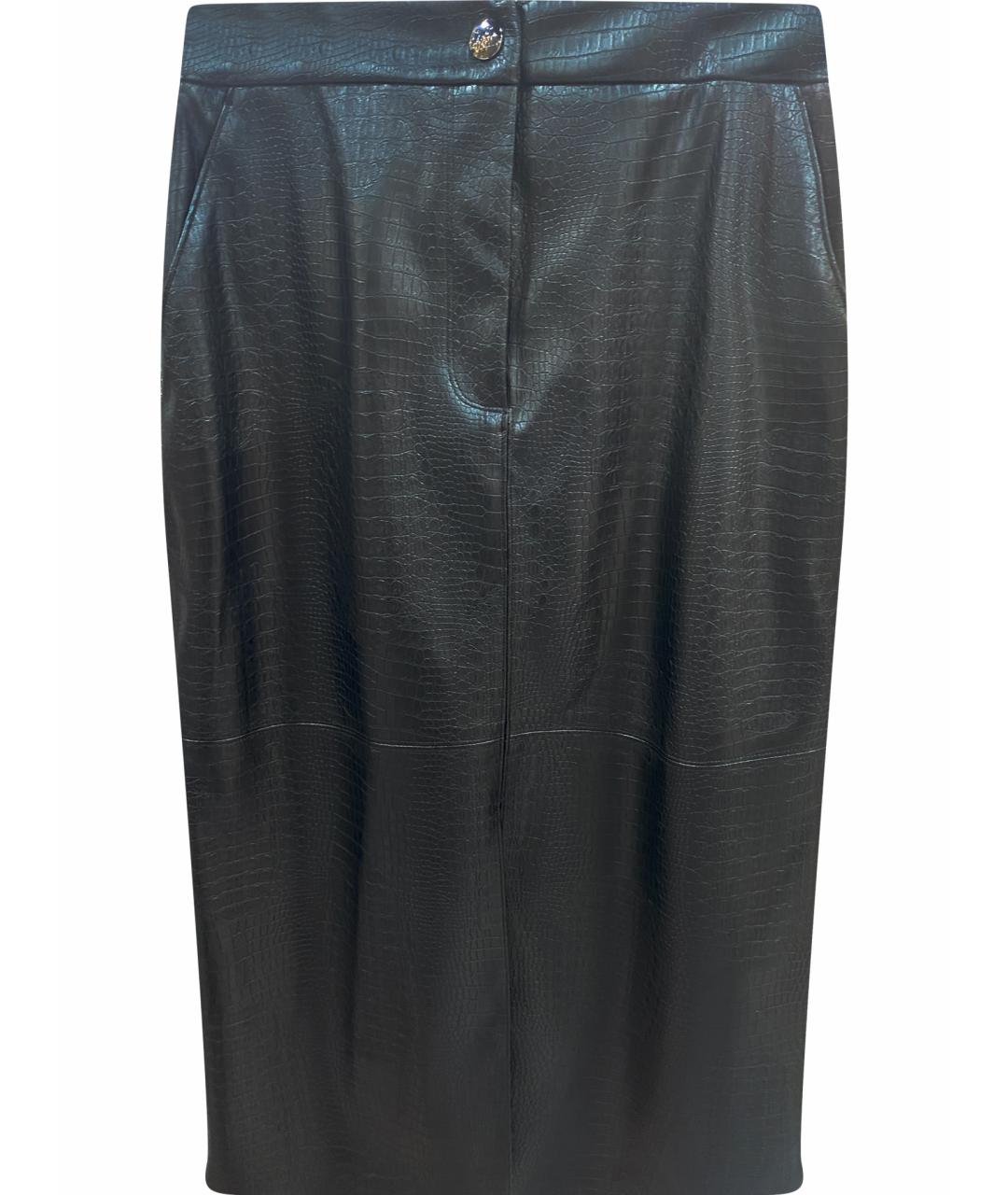 MAX MARA Черная вискозная юбка миди, фото 1
