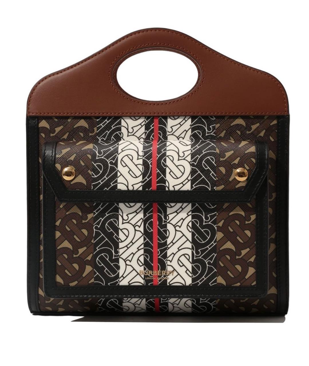 BURBERRY Коричневая кожаная сумка через плечо, фото 1